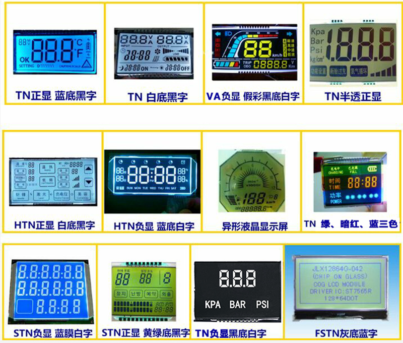 TN-HTN-STN-FSTN-VA液晶显示屏